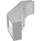 Ekena Millwork 3-in. W x 8-in. D x 12-in. H Balboa Architectural Grade PVC Knee Brace BRCP03X08X12BOA - alternate 6